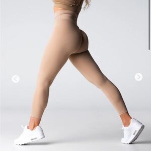 NVGTN Tan High-Waisted Leggings